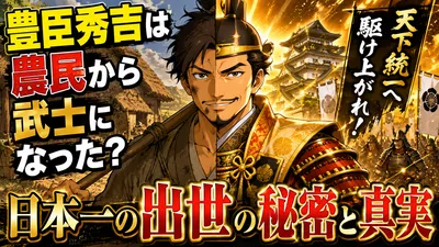 豊臣秀吉は農民から武士になった？日本一の出世の秘密と真実